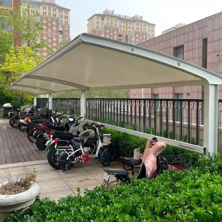 崇州市膜结构电动车棚